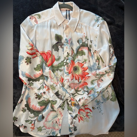 Anthropologie Floral Button Down S - Picture 5 of 5